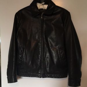 Banana Republic Leather Bomber Jacket